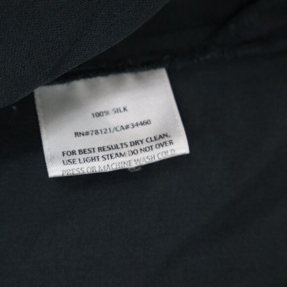 Elieen‎ Fisher Women's Open Front Cardigan 100% Silk Charcoal Gray Size S/P - Picture 5 of 9